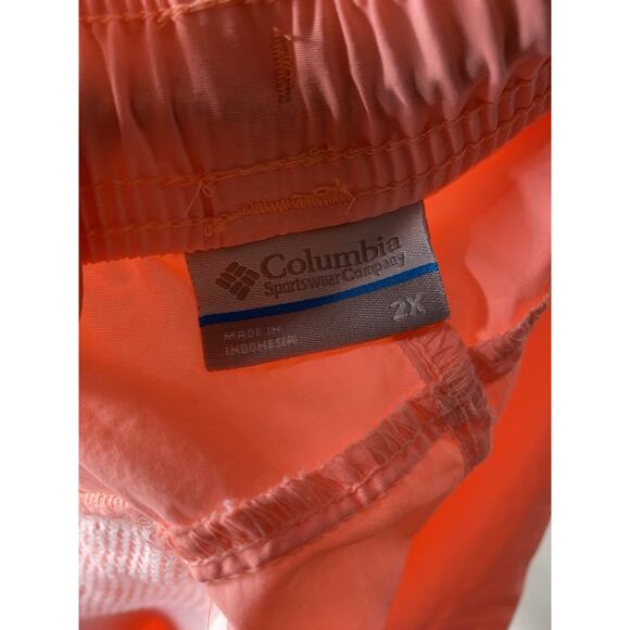 Columbia Women’s Plus 2X Backcast Water Shorts Orange UPF 50 Omni-Shade PFG - Picture 6 of 9